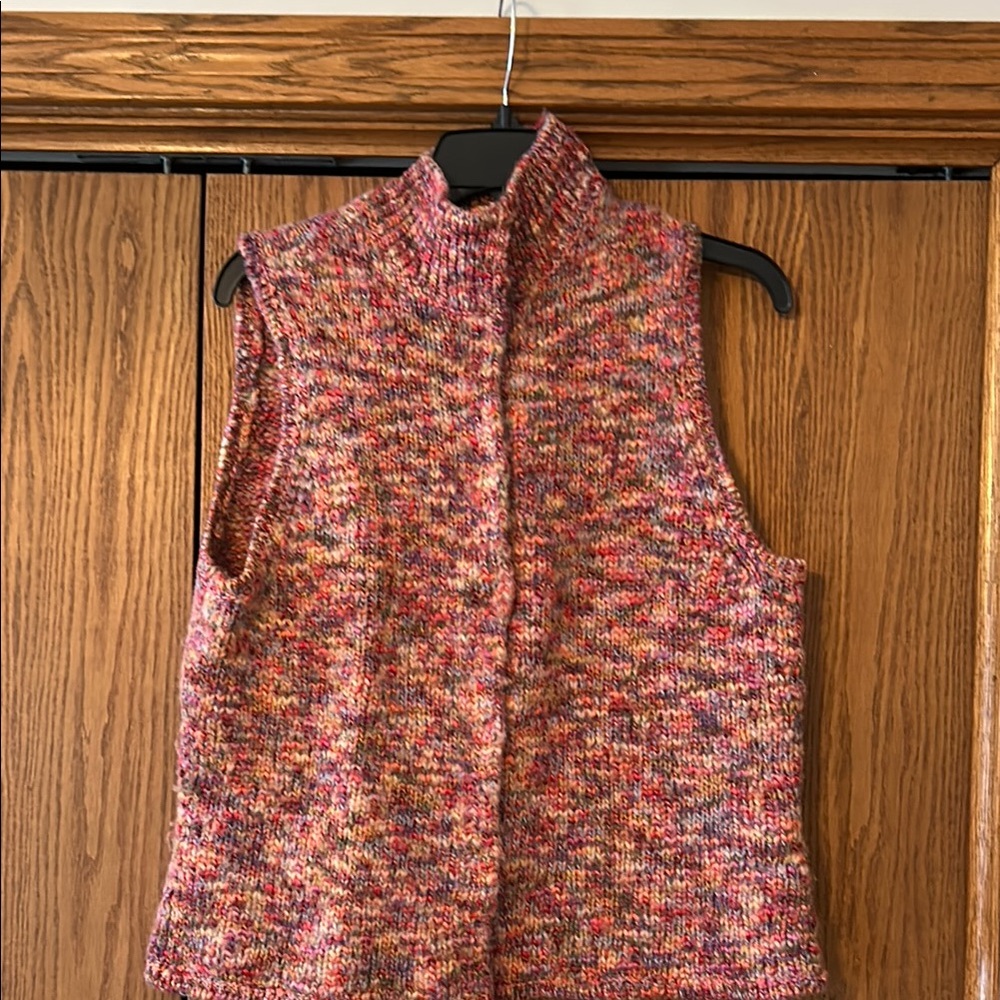 Talbots Multicolor Knit Sweater Vest